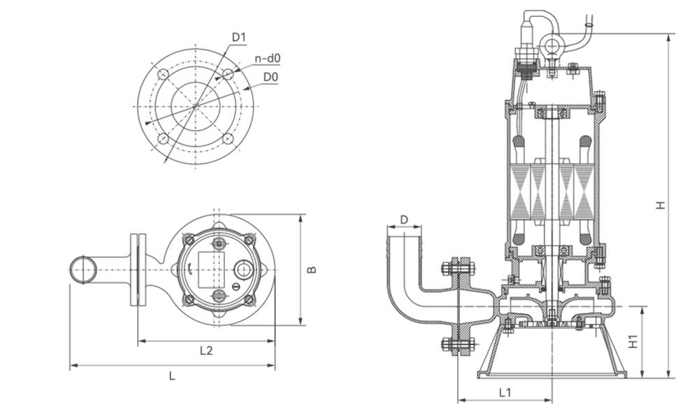 Stainless steel sewage grinder cutting pump (6)